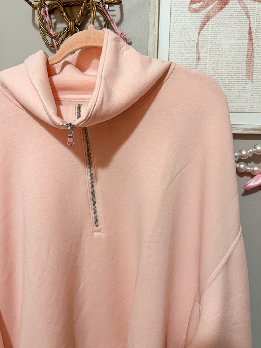 Brand New Old Navy Half Zip 4X Peachy Pink